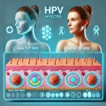 Sağlıklı ve HPV Enfekte Deri Karşılaştırması.webp